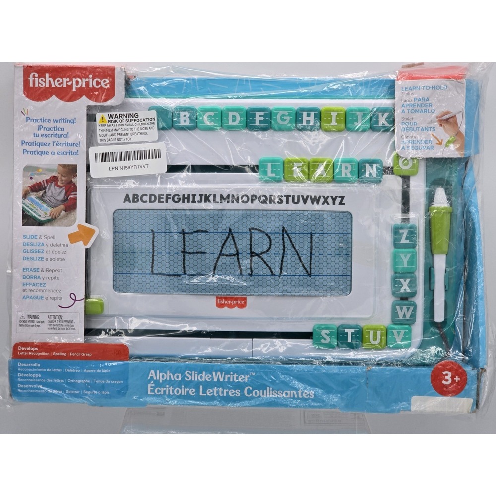 NEW Fisher Price Think & Learn Alpha‎ Slide Writer W/Letter Tracing Tiles